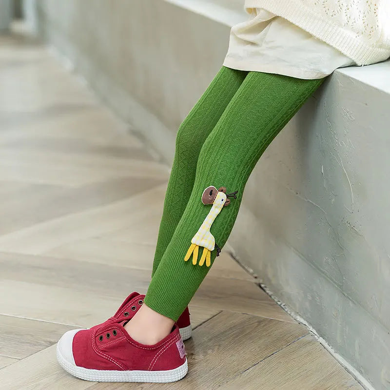 Soft Knitted Pants for Children's Legging