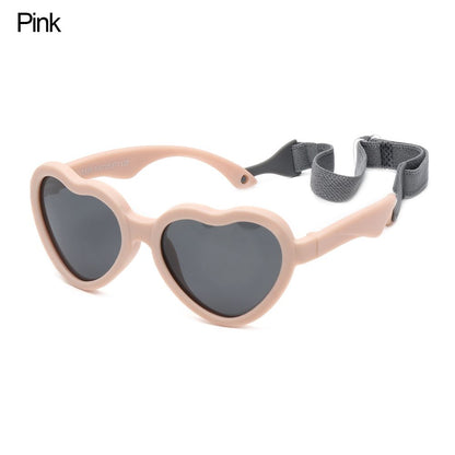 0-24 Months Heart-Shaped UV Protection Polarized Sunglasses