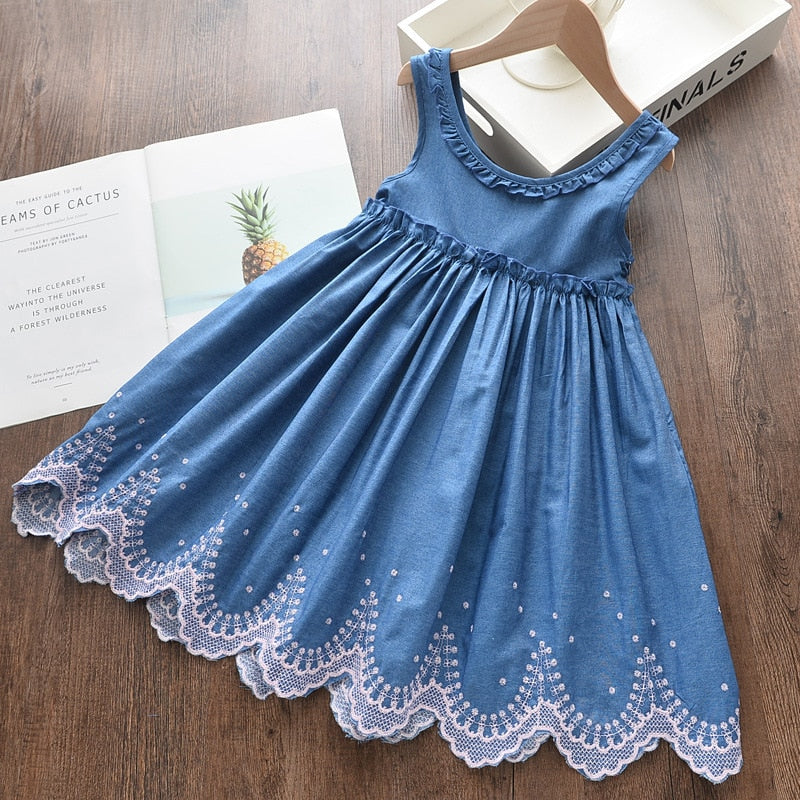 2023 Summer Girls Sleeveless Party Princess Dress