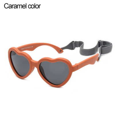 0-24 Months Heart-Shaped UV Protection Polarized Sunglasses