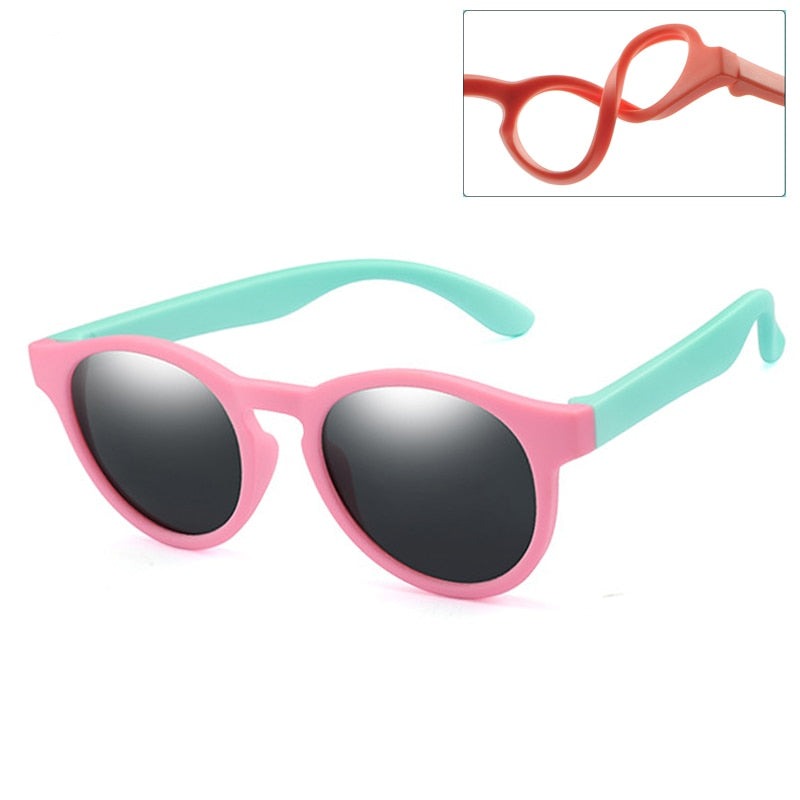 Kids's Polarized Rounded Vintage Sunglasses