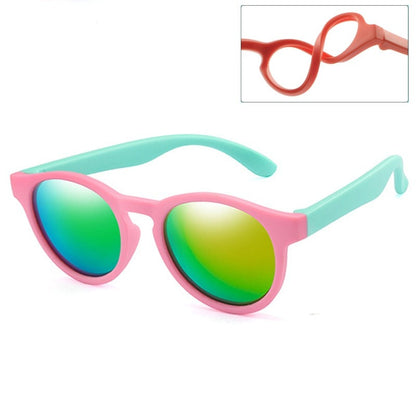 Kids's Polarized Rounded Vintage Sunglasses