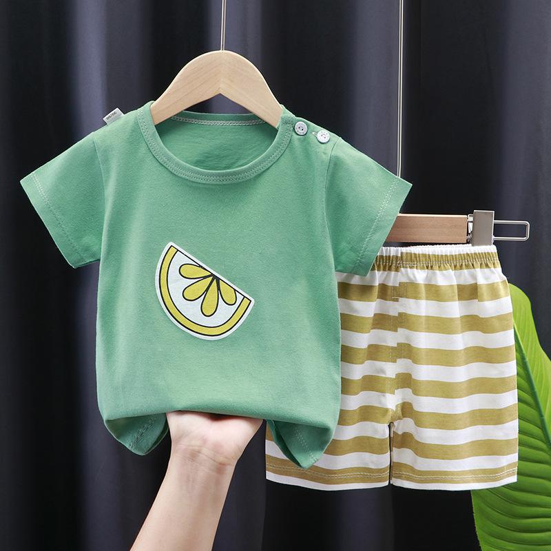 New Summer for Infants Clothes Short Sleeve T-shirt+shorts