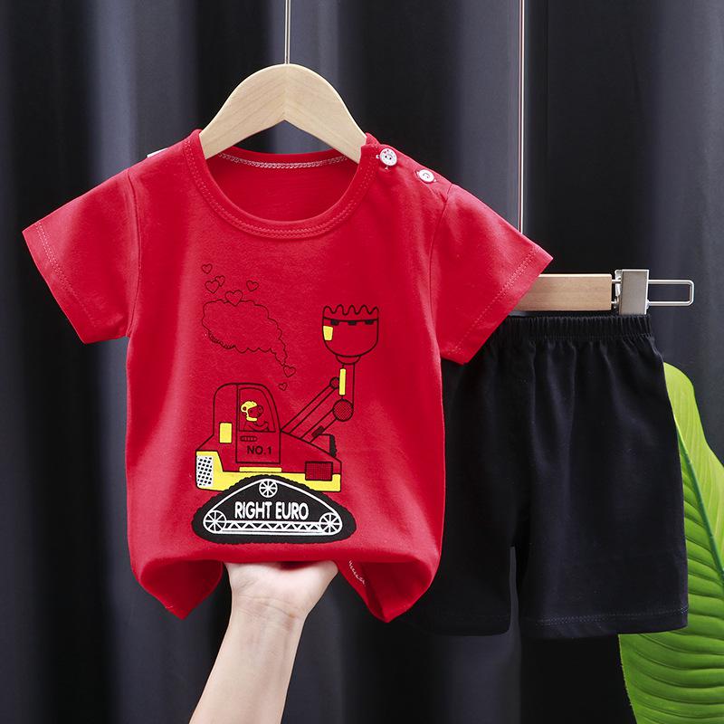 New Summer for Infants Clothes Short Sleeve T-shirt+shorts