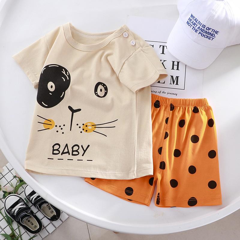 New Summer for Infants Clothes Short Sleeve T-shirt+shorts