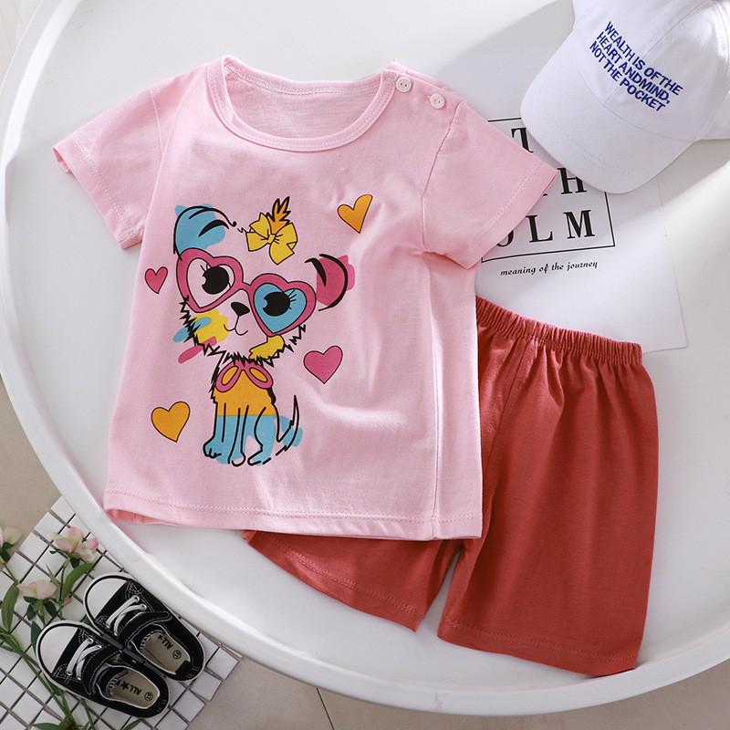 New Summer for Infants Clothes Short Sleeve T-shirt+shorts