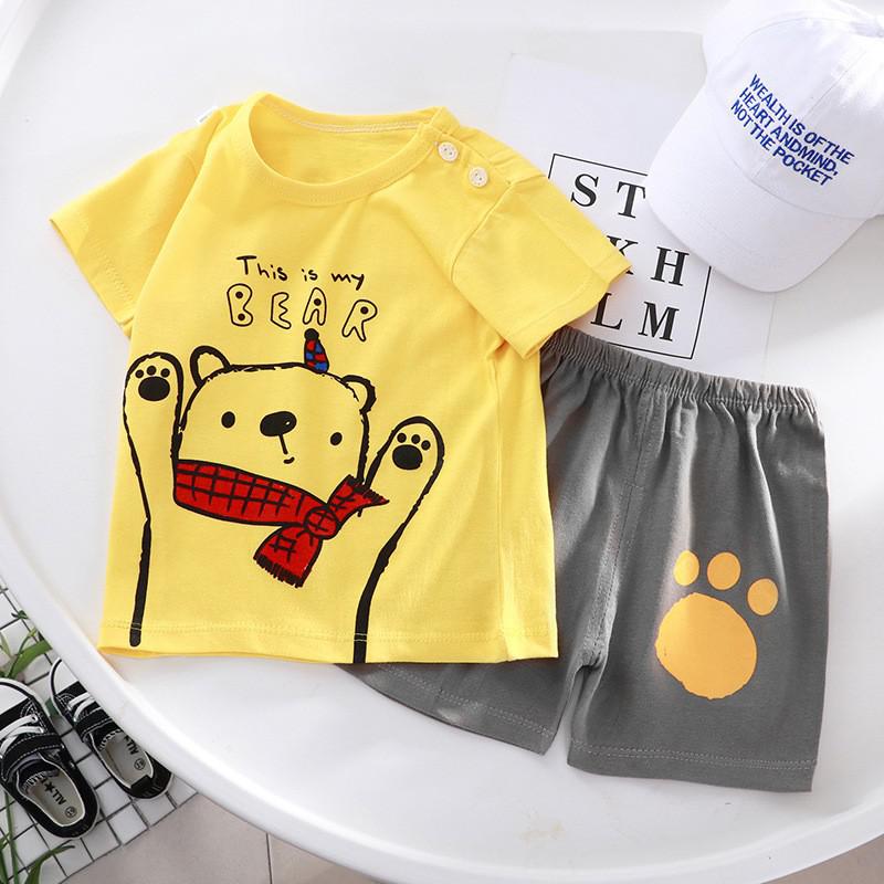 New Summer for Infants Clothes Short Sleeve T-shirt+shorts