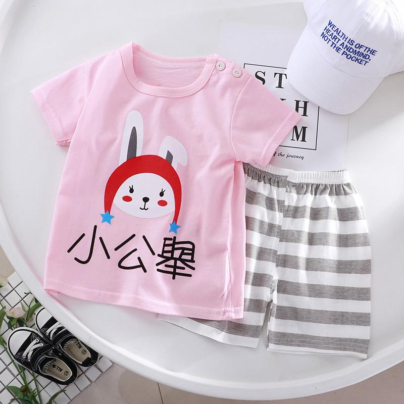 New Summer for Infants Clothes Short Sleeve T-shirt+shorts