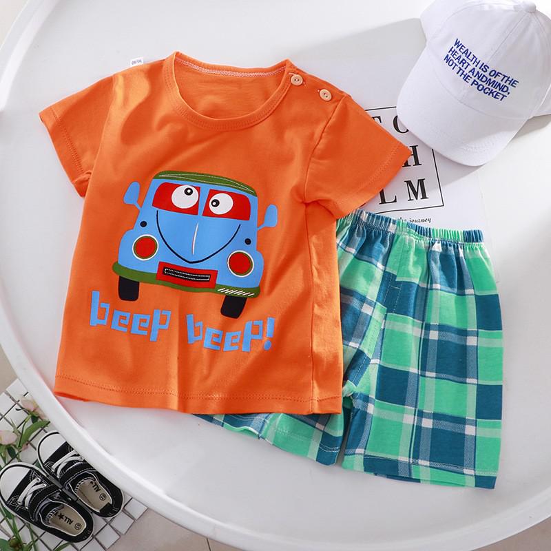 New Summer for Infants Clothes Short Sleeve T-shirt+shorts