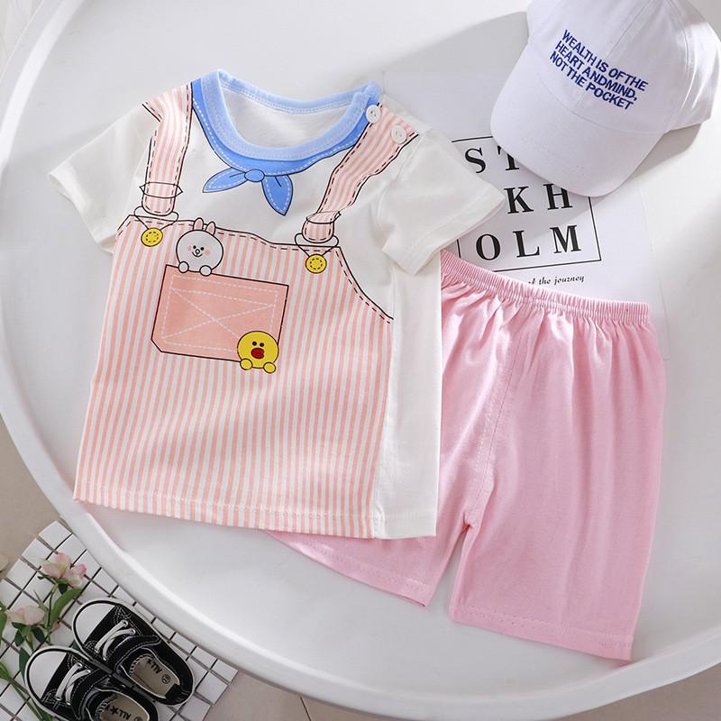 New Summer for Infants Clothes Short Sleeve T-shirt+shorts