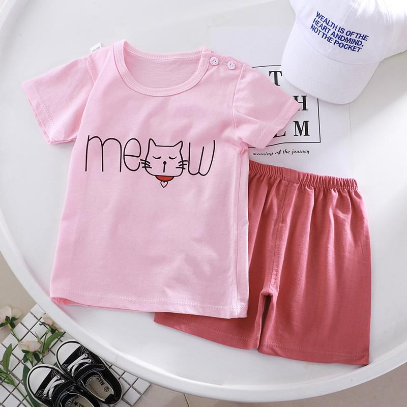 New Summer for Infants Clothes Short Sleeve T-shirt+shorts