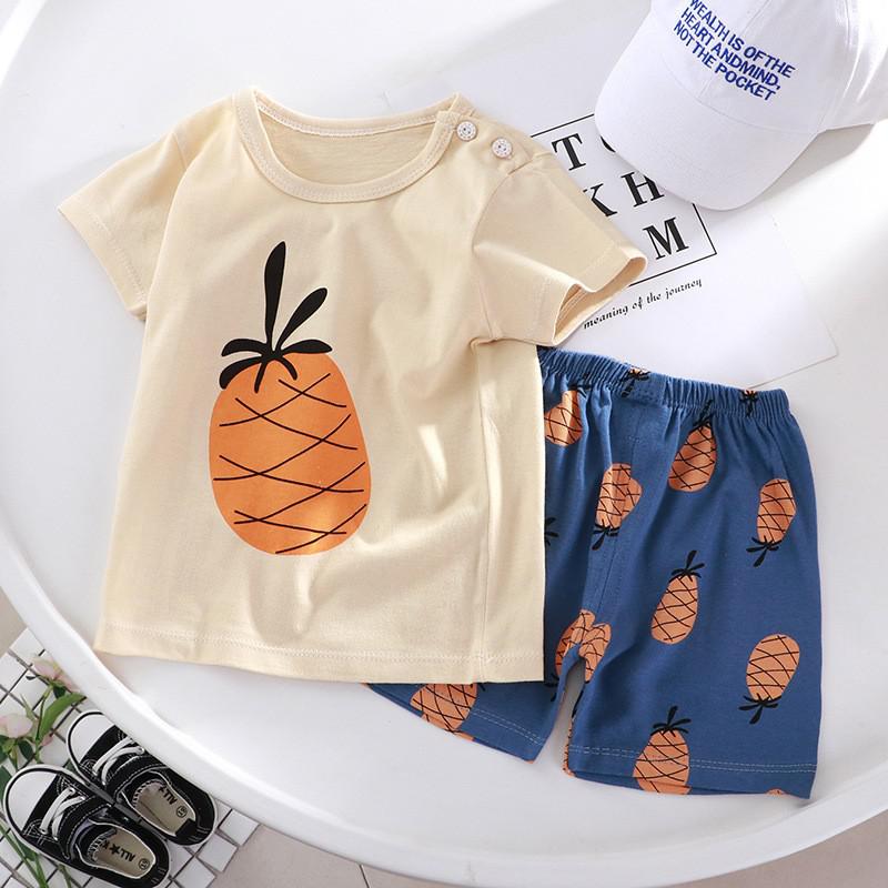 New Summer for Infants Clothes Short Sleeve T-shirt+shorts