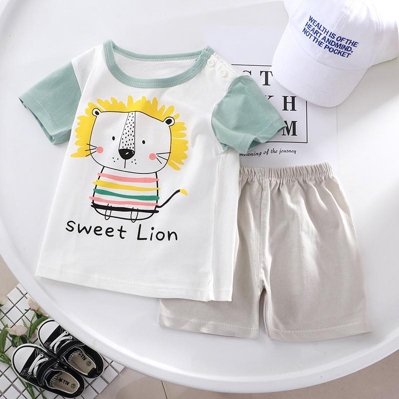 New Summer for Infants Clothes Short Sleeve T-shirt+shorts