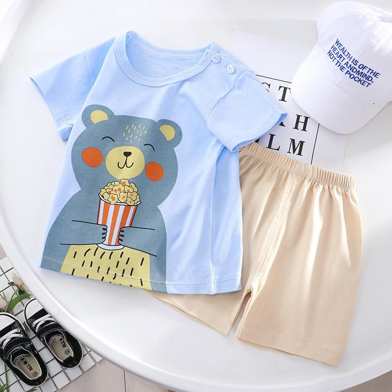 New Summer for Infants Clothes Short Sleeve T-shirt+shorts